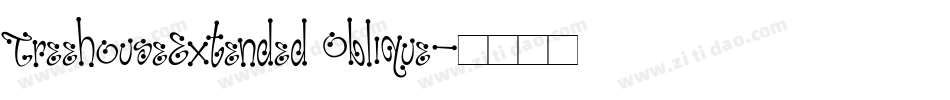 TreehouseExtended Oblique字体转换